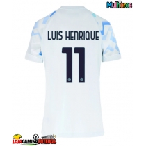 Camisa de Futebol Inter Milan Luis Henrique #11 Equipamento Secundário Mulheres 2025-26 Manga Curta